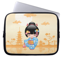 Maiko Kokeshi Doll - Niedliches japanisches Geisha Laptopschutzhülle