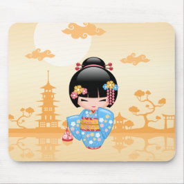 Maiko Kokeshi Doll - Niedliches japanisches Geisha Mousepad