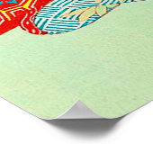 Maiko und Golden Pavillon Hasegawa Sadanobu III Poster (Ecke)