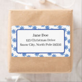 Mail-Adresse Blau/Weiß Wintersaison Snowflake (Insitu)