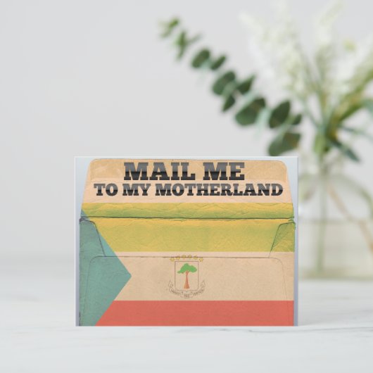 Mail an äquatoriale Guinea Postkarte (Stehend Vorderseite)