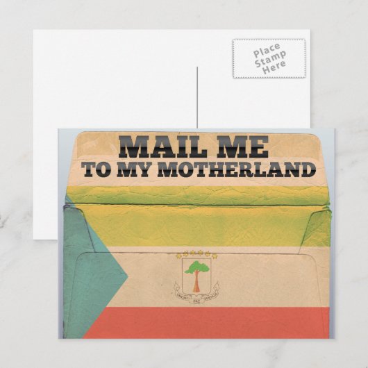 Mail an äquatoriale Guinea Postkarte (Vorne/Hinten)