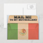 Mail an mich nach Mexiko Postkarte (Vorne/Hinten)