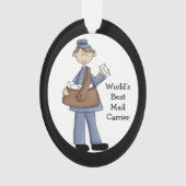 Mail Carrier Acryl Vielen Dank Ornament (Vorderseite)