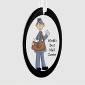 Mail Carrier Acryl Vielen Dank Ornament (Vorderseite)