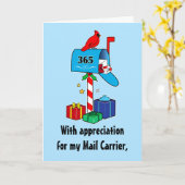 Mail Carrier Christmas Mailbox mit Packkarte Karte (Gelbe Blume)