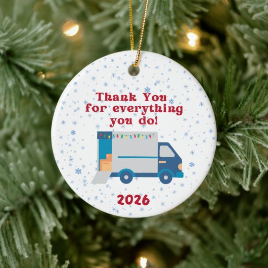 Mail Carrier Christmas Ornament (Baum)