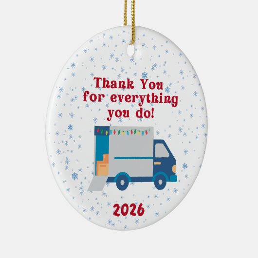 Mail Carrier Christmas Ornament (Rechts)