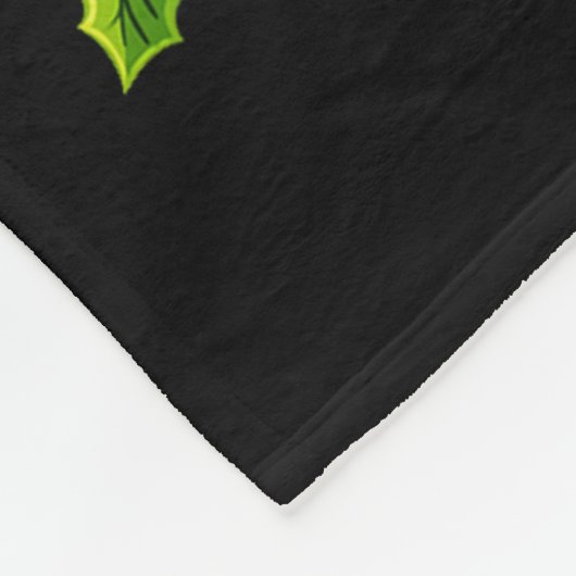 Mail Carrier Claus Christmas Lights Pajama Family  Fleecedecke (Ecke)