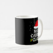 Mail Carrier Claus Christmas Lights Pajama Family Kaffeetasse (VorderseiteRechts)
