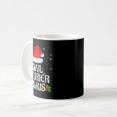 Mail Carrier Claus Christmas Lights Pajama Family Kaffeetasse (Vorderseite Links)