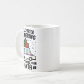 Mail Carrier Delivering More Packages Than Santa C Kaffeetasse (Vorderseite Links)