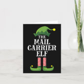 Mail Carrier Elf Matching Family Group Weihnachten Karte (Vorderseite)