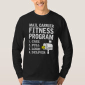 Mail Carrier Fitness Program Niedlich Postarbeiter T-Shirt (Vorderseite)