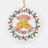 Mail Carrier Mailman UPS FedEx Weihnachten Keramik Ornament (Vorne)