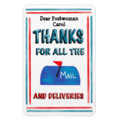 Mail Carrier Postfrau Vielen Dank für alle Nachric Magnet (Vertikal)