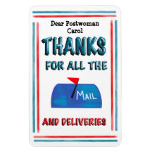 Mail Carrier Postfrau Vielen Dank für alle Nachric