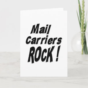 Mail Carriers Rock! Grußkarte Karte