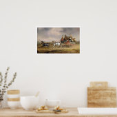 Mail Coaches on Road: The Louth-London Royal M Poster (Küche)