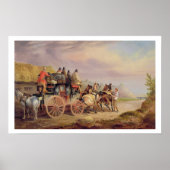 Mail Coaches on the Road: The 'Quicksilver' Devonp Poster (Vorne)