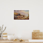 Mail Coaches on the Road: The 'Quicksilver' Devonp Poster (Küche)