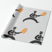 Mail Delivery Icon Wrapping Paper Geschenkpapier (Ungerollt)