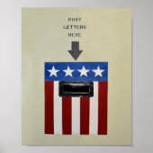 Mail Drop auf der USS Battleship Alabama" Poster (Vorne)