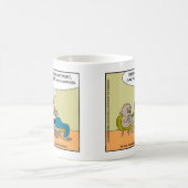 Mail Hund in Therapy Funny Offbeat Cartoon Geschen Kaffeetasse (Mittel)