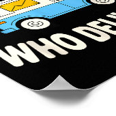 Mail Lady Design For Women Girls Stal Worker Mail Poster (Ecke)