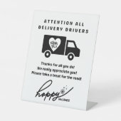 Mail Lieferung Weihnachtsfeiertag Leckerei Fußzeic Sockelschild (Vorderseite)