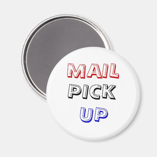 MAIL, PICK, UP MAGNET (Vorderseite/Rückseite)