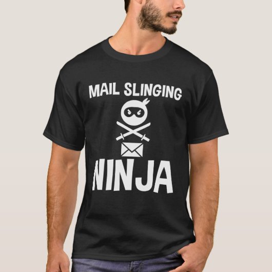 Mail Slinging Ninja T-Shirt (Vorderseite)