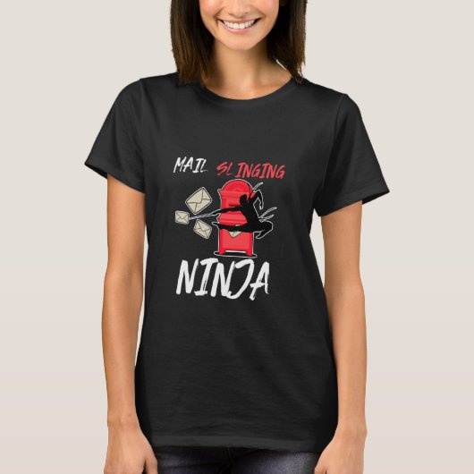Mail Slinging Ninja T-Shirt (Vorderseite)
