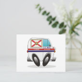Mail Truck FLORIDA Postkarte (Stehend Vorderseite)
