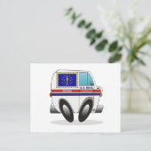 Mail Truck INDIANA Postkarte (Stehend Vorderseite)