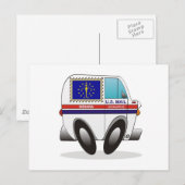 Mail Truck INDIANA Postkarte (Vorne/Hinten)