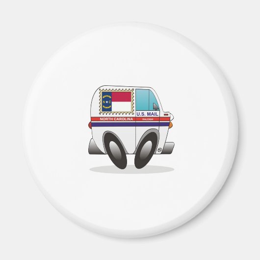 Mail Truck NORTN CAROLINA Magnet (Vorne)