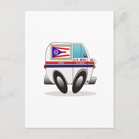 Mail Truck OHIO Postkarte (Vorderseite)