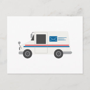 Mail Truck Postkarte