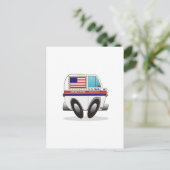 Mail Truck VEREINIGTE STAATEN Postkarte (Stehend Vorderseite)