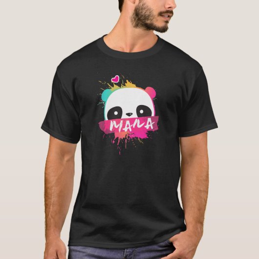 MAILA - Schöner Mädchenname mit Adorable Panda T-Shirt (Vorderseite)