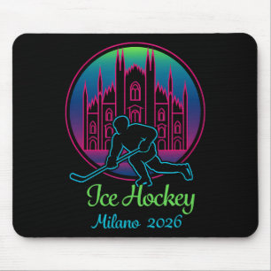 Mailand 2026 Eishockey Winter 2026 Und Duomo Di Mi Mousepad