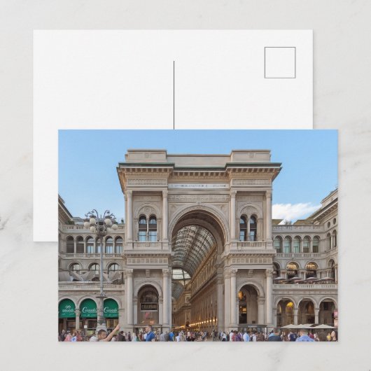 Mailand. #9. postkarte (Vorne/Hinten)