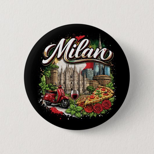 Mailand Button (Vorderseite)