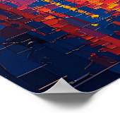 Mailand City Skyline Poster - Ikonische italienisc (Ecke)