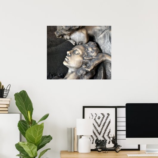 Mailand Friedhof Statue Poster (Heimbüro)