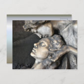 Mailand Friedhof Statue Postkarte (Vorne/Hinten)