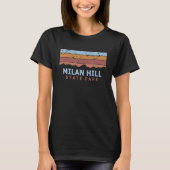 Mailand Hill Staat Park New Hampshire Retro Cool T-Shirt (Vorderseite)