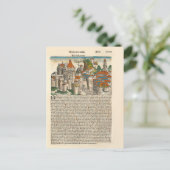 Mailand Italien 1493 Altes Buch Postkarte (Stehend Vorderseite)