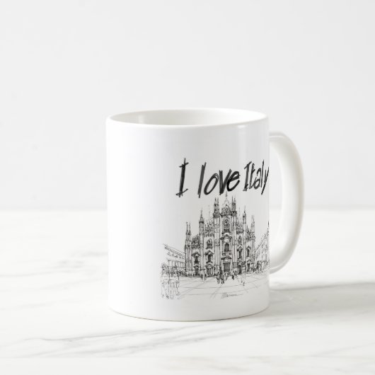 Mailand, Italien, Bicchiere Kaffeetasse (VorderseiteRechts)